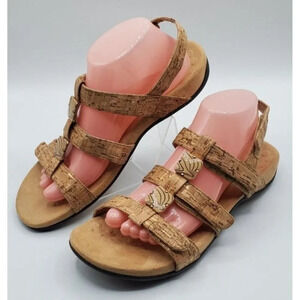 VIONIC Rest AMBER Tan Cork Sandal  Size 10  READ